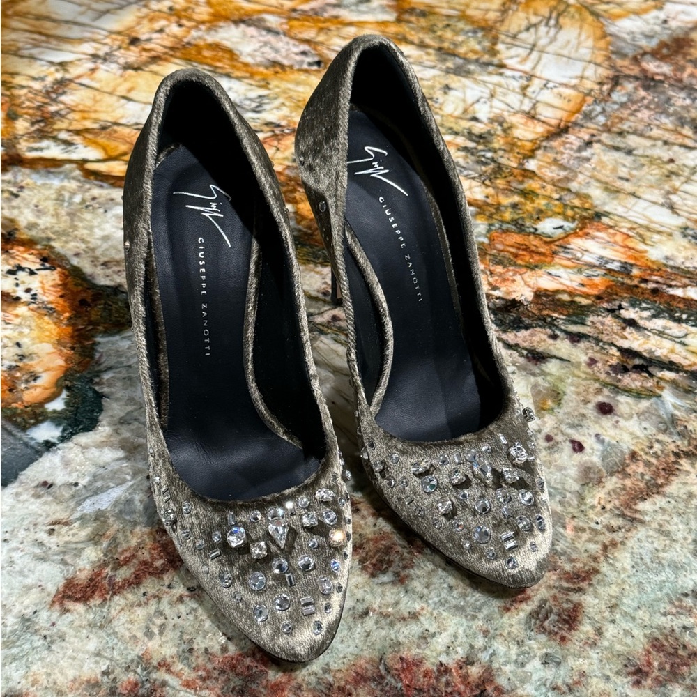 Giuseppe ZANOTTI Jewelled Stiletto Pumps NIB! 8.5 $825 VIDEO! Verdiana Bisonte - Picture 5 of 16